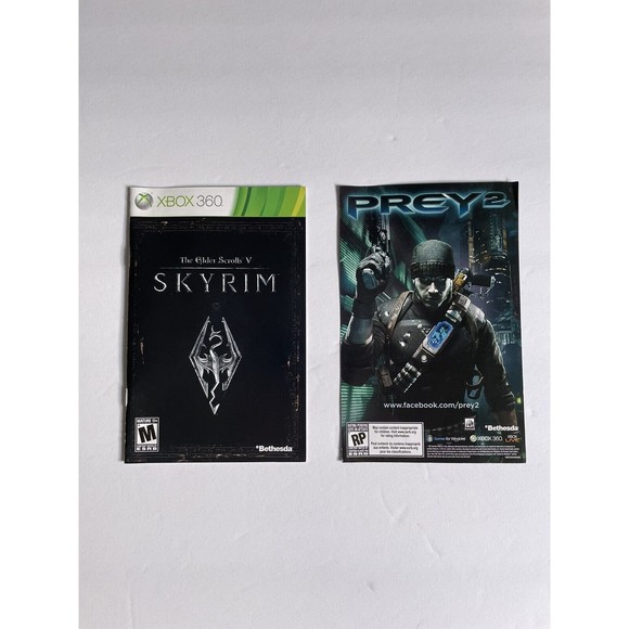 The Elder Scrolls V Skyrim Xbox 360 CIB Complete w/ Manual Microsoft - Picture 6 of 6